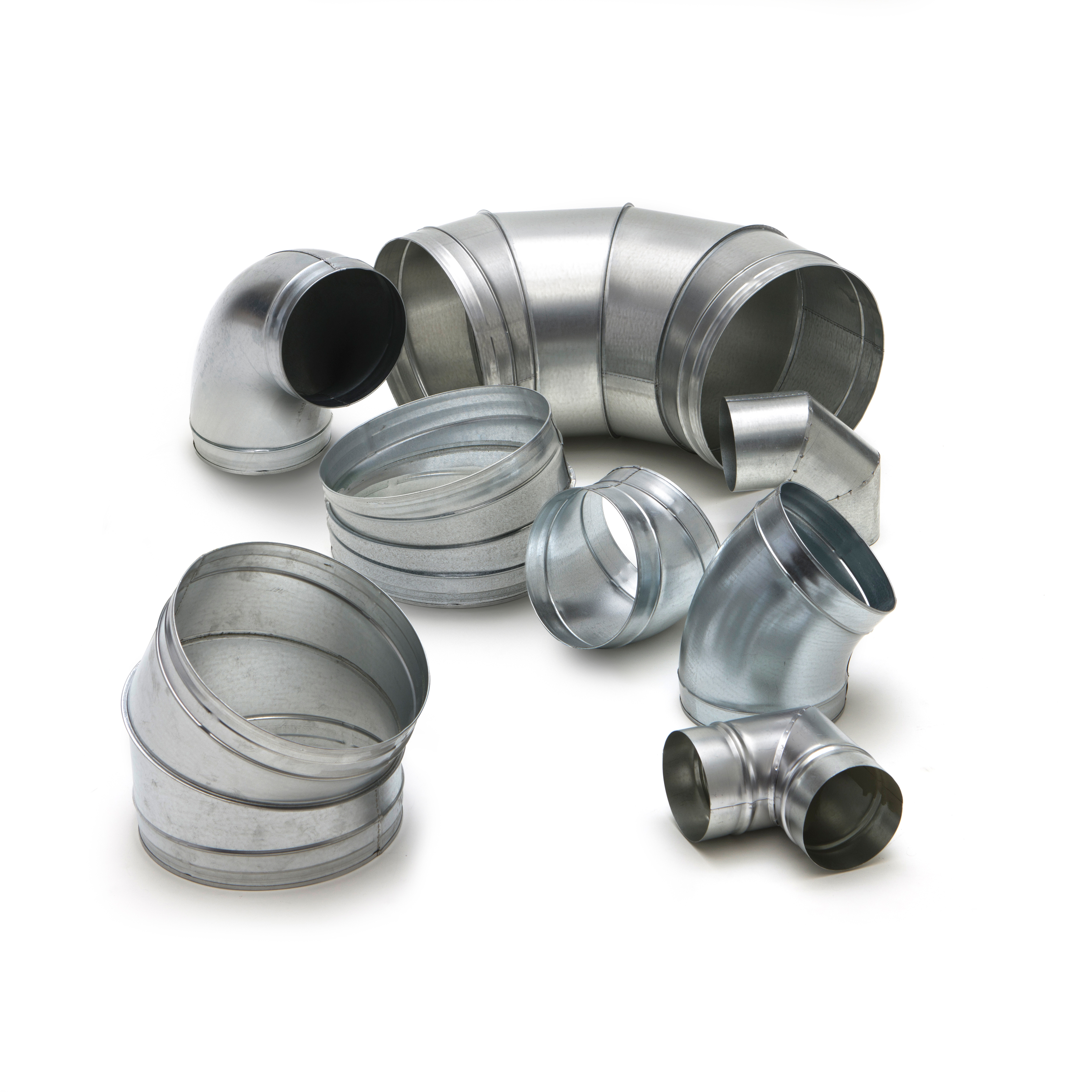 Spiralo round fittings without KEN-LOK rubber seal